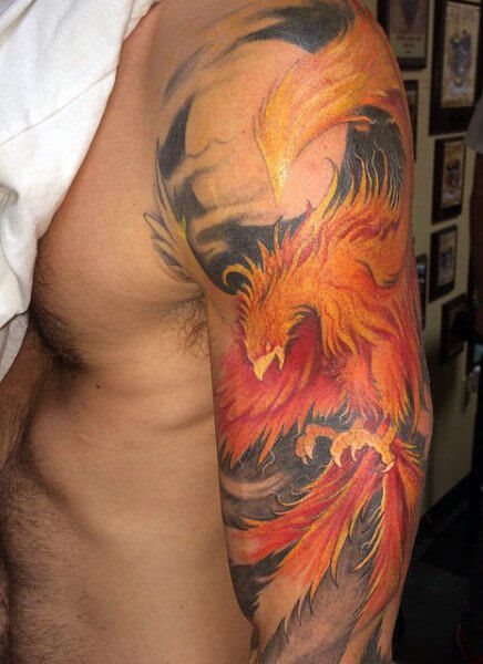 tatouage phoenix 38