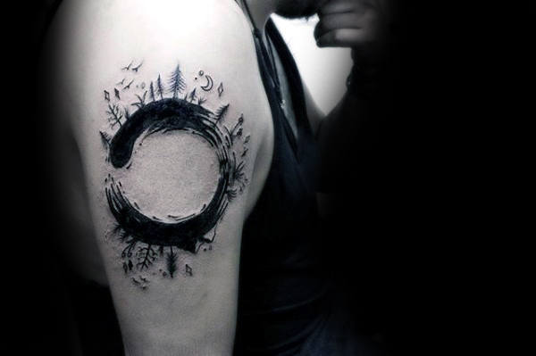 tatouage enso circle zen 59