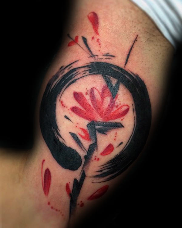 tatouage enso circle zen 75