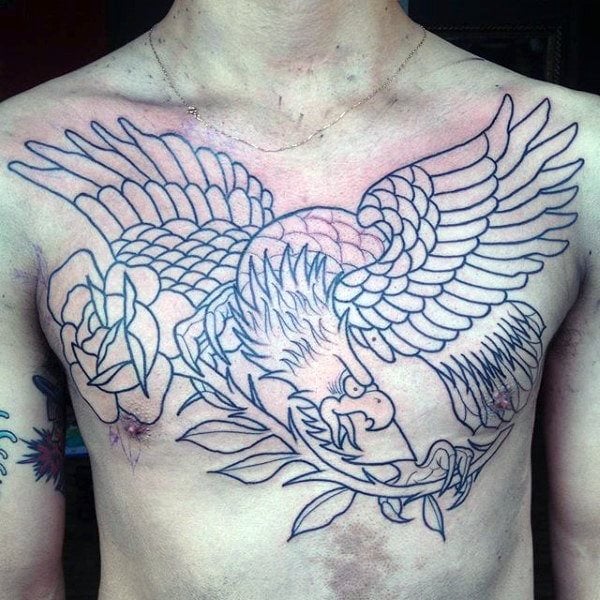 tatouage aigle poitrine 17