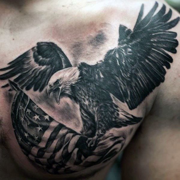 tatouage aigle poitrine 47
