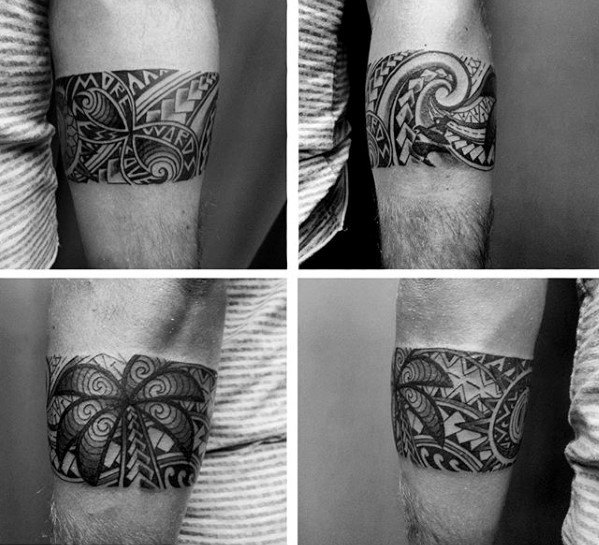 tatouage bracelet tribal 95