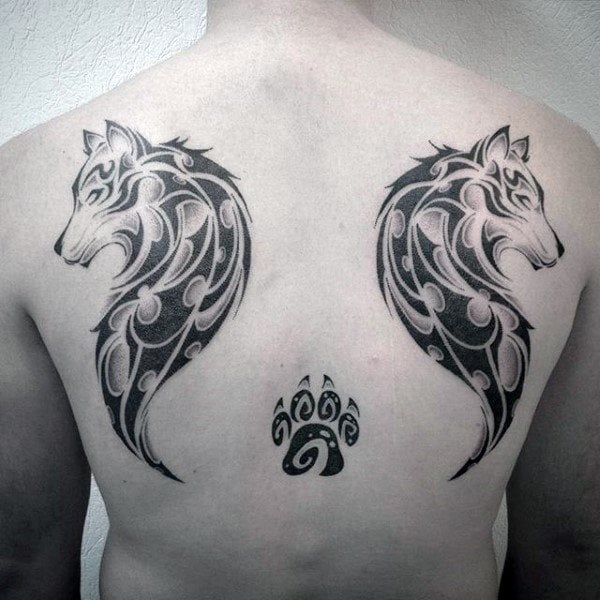 tatouage griffe empreintes loup 88