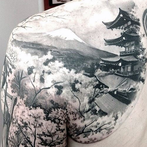 tatouage temple japonais 43