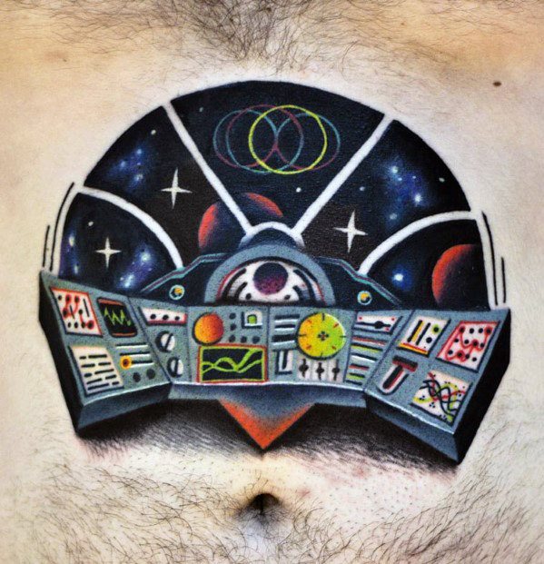 tatouage vaisseau spatial 06