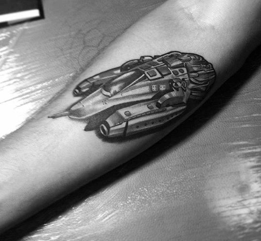 tatouage vaisseau spatial 12