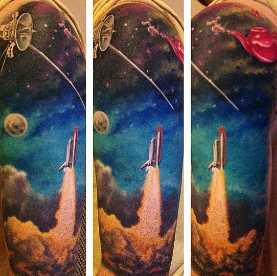 tatouage vaisseau spatial 22