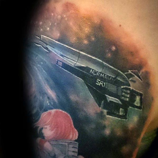 tatouage vaisseau spatial 30