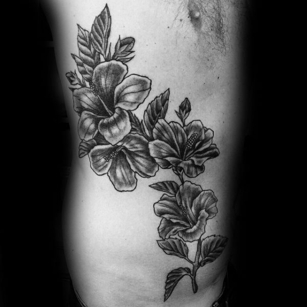 tatouage fleur hibiscus 120