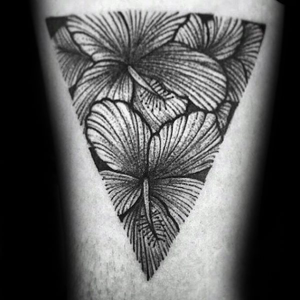 tatouage fleur hibiscus 144