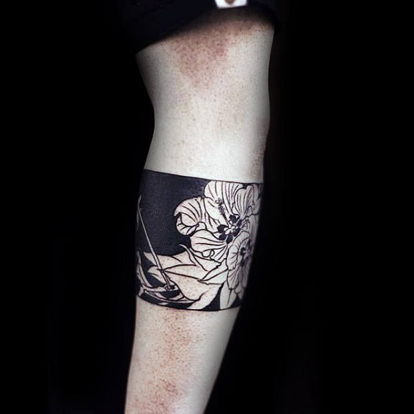 tatouage fleur hibiscus 171