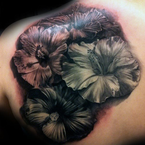 tatouage fleur hibiscus 177