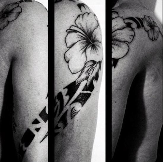 tatouage fleur hibiscus 207