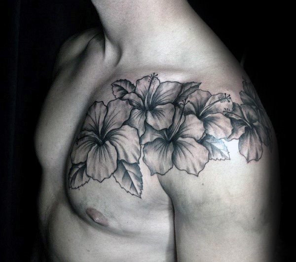 tatouage fleur hibiscus 33