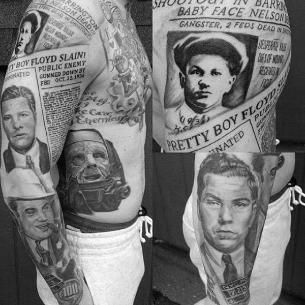tatouage gangster 64