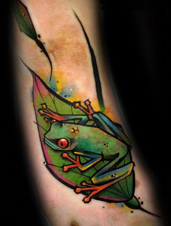 tatouage grenouille 169