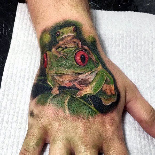 tatouage grenouille 244