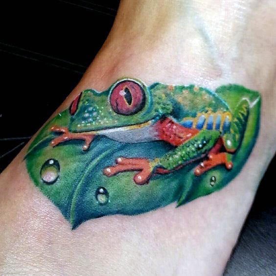 tatouage grenouille 253