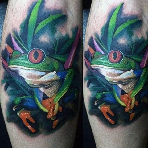 tatouage grenouille 67