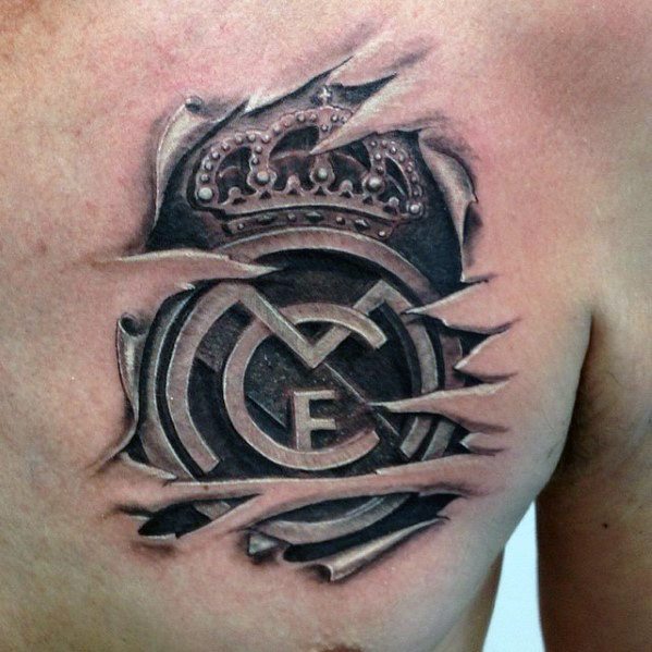 tatouage real madrid 98