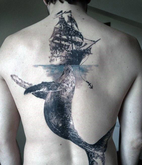 tatouage baleine 151