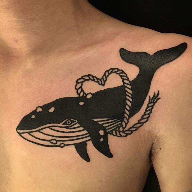 Tatouage de baleine : Significations, dessins et motifs les plus tatoués