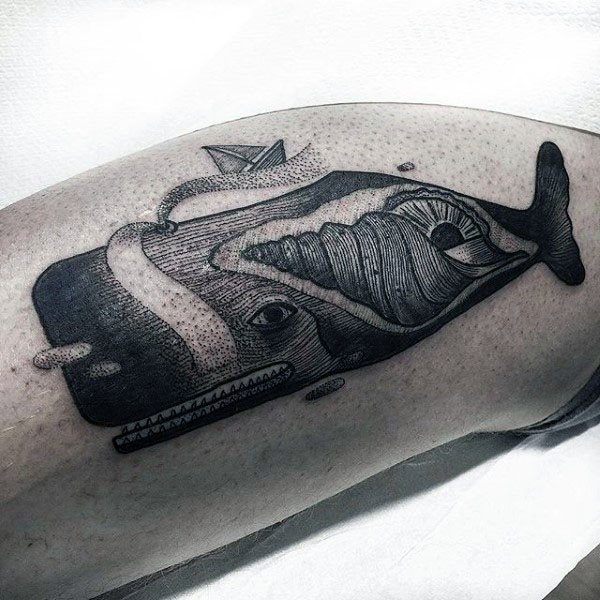 tatouage baleine 45