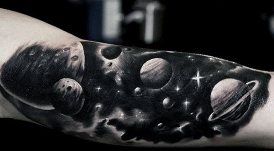 tatouage espace sideral 31