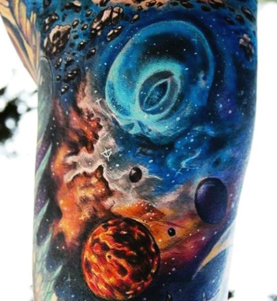 tatouage espace sideral 47