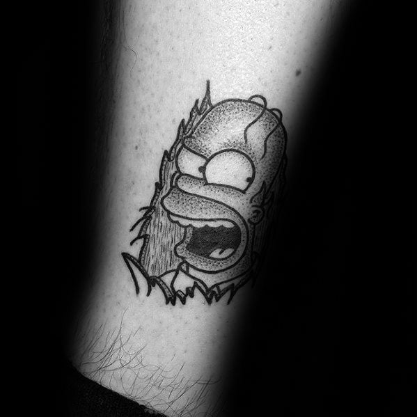 tatouage homer simpson 80