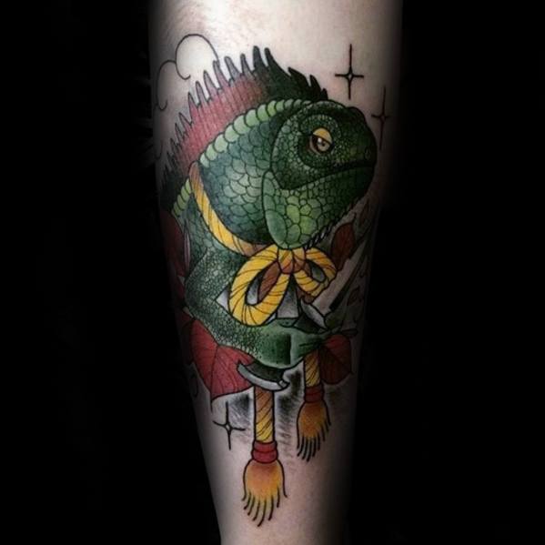 tatouage iguane 73
