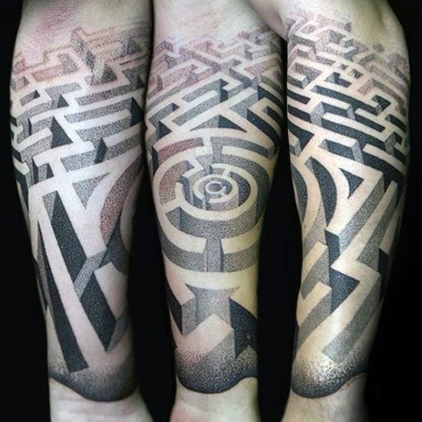 tatouage labyrinthe 39