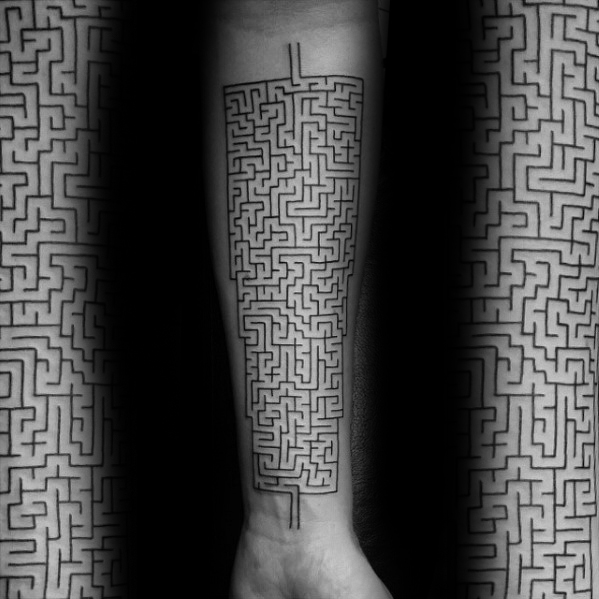 60 Tatouages de labyrinthes très compliqués (Et leur signification)