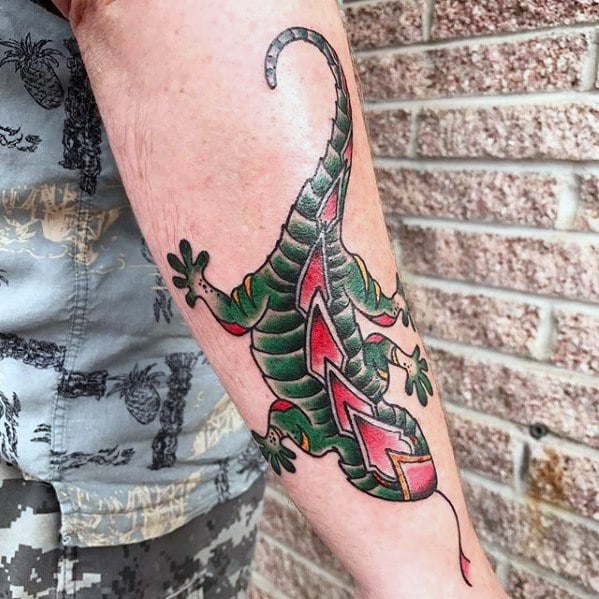 tatouage lezard gecko 09