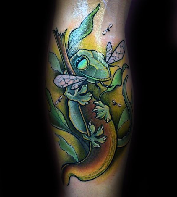 tatouage lezard gecko 53