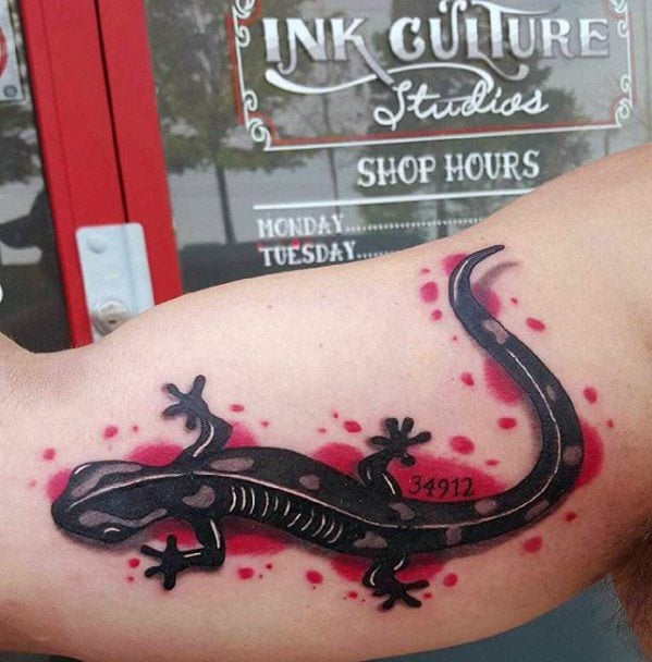tatouage lezard gecko 89