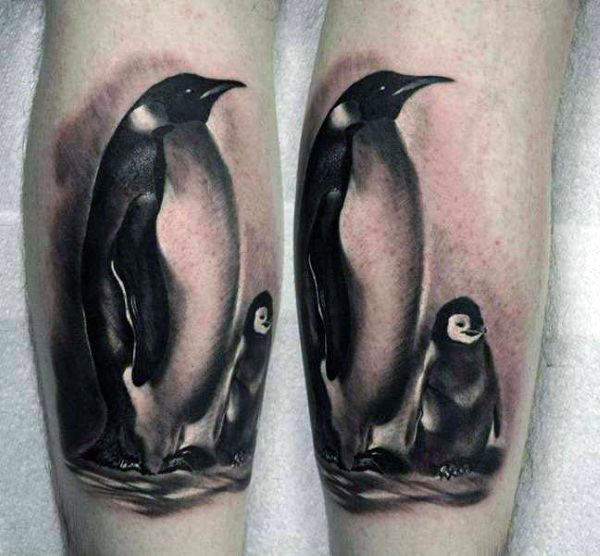 tatouage pingouin 55