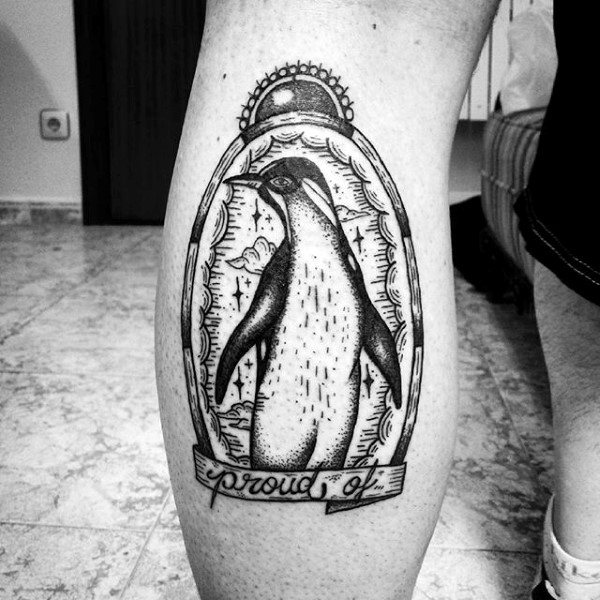 tatouage pingouin 71