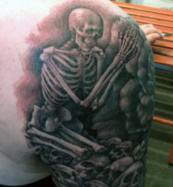 tatouage squelette 17