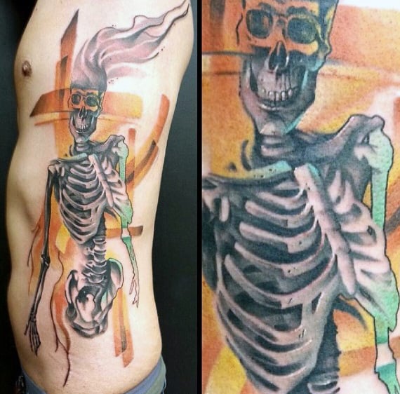 tatouage squelette 43