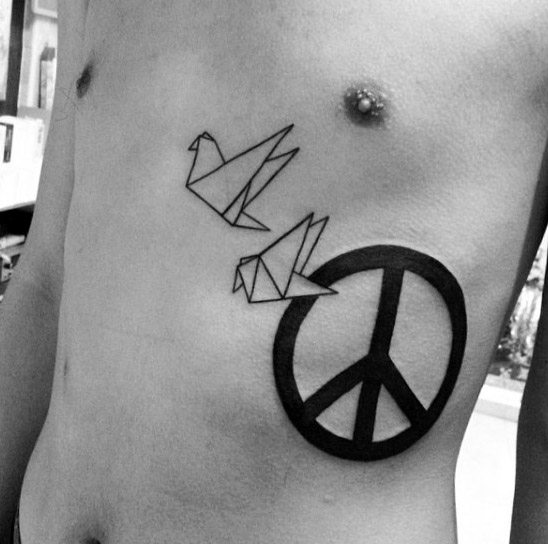 tatouage symbole paix 103