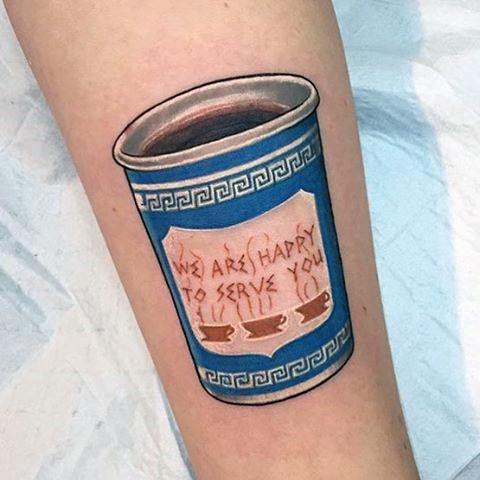 tatouage tasse cafe 49