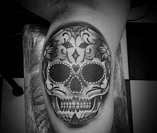 tatouage tete de mort mexicaine en sucre 147