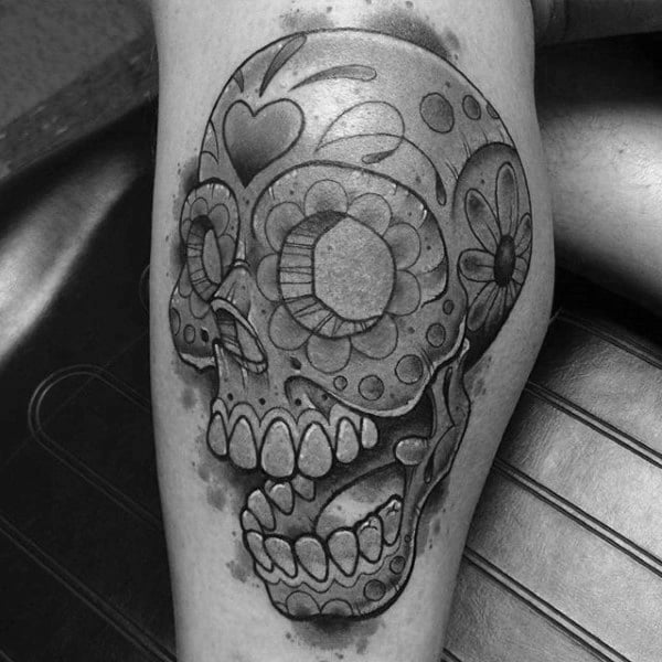 tatouage tete de mort mexicaine en sucre 43