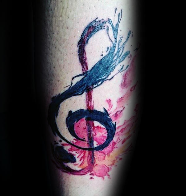 tatouage note de musique 13