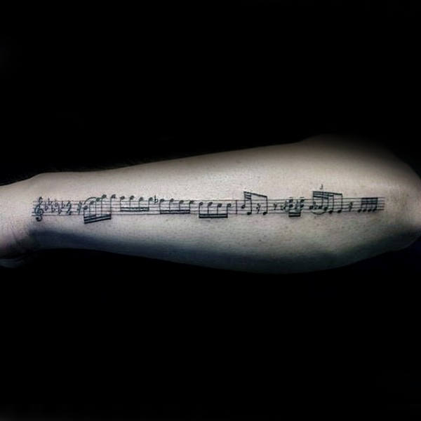 tatouage note de musique 141