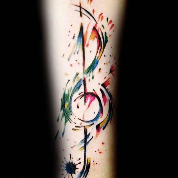 tatouage note de musique 47