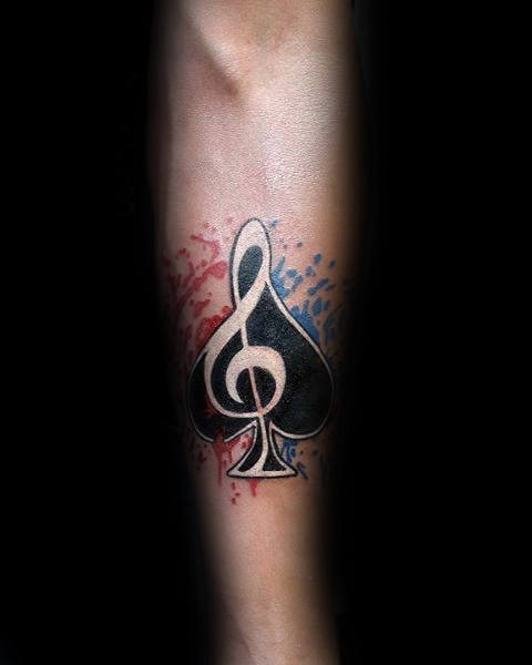 tatouage note de musique 73
