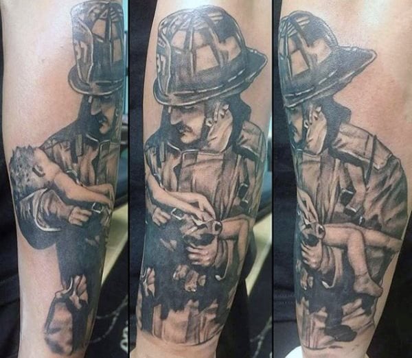 tatouage pompier 35