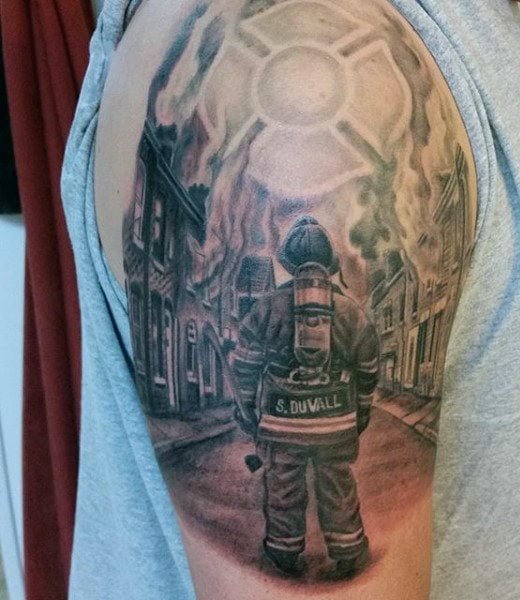 tatouage pompier 37